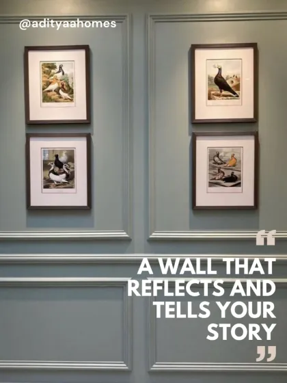 A wall should do more than just exist; it should tell a story. Here, our classic wall paneling creates the perfect backdrop for displaying art, turning a simple wall into a gallery.