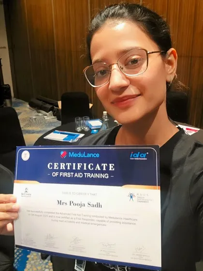 Your team's safety is my top priority. I am certified in First Aid and CPR, ensuring I am prepared to provide assistance and maintain a secure environment during all my wellness sessions.