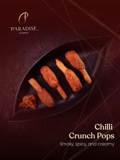 Introducing our Chilli Crunch Pops. These appetizers are the perfect combination of smoky, spicy, and creamy, offering a delightful crunch with every bite.