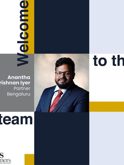 Welcoming a new Partner and his team to our Bengaluru office, bolstering our corporate and M&A practice.