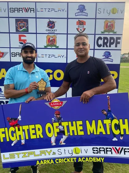 The 'Fighter of the Match' award is special to us. It's for the player who shows the most determination and fighting spirit, embodying the resilience we value in cricket.