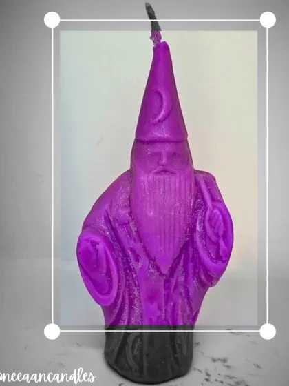 Meet the Wizard of Wax. Our magical purple wizard candle is here to cast a spell of fragrance and fantasy in your space.