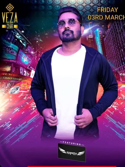 A poster for a Friday Bollywood Night at Veza, a classic party to kick off the weekend.