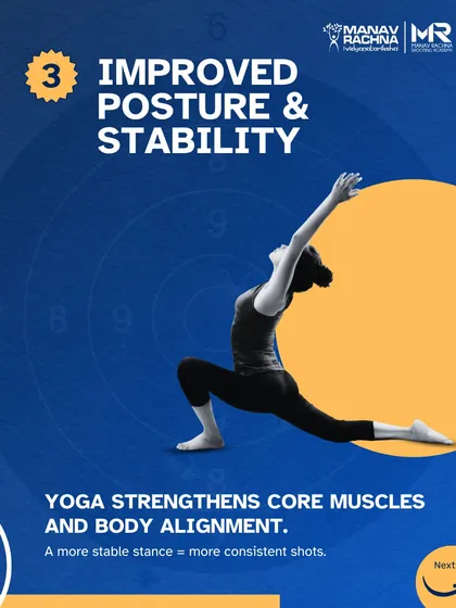 A stable stance leads to more consistent shots. We use yoga to strengthen core muscles and improve body alignment, which directly translates to better posture and stability on the range.