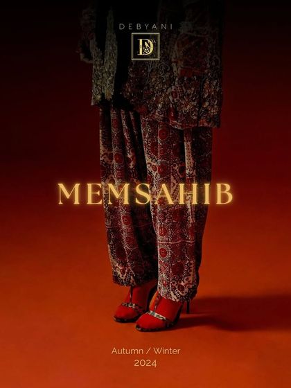The official campaign poster for Debyani & Co's "Memsahib" collection, shot and produced at our studio.
