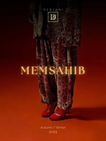 The official campaign poster for Debyani & Co's "Memsahib" collection, shot and produced at our studio.