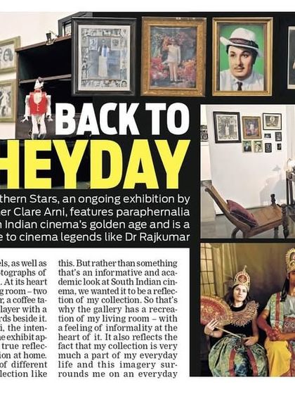 An article in the Indian Express on the 'Southern Stars' show, highlighting its nostalgic and interactive nature.