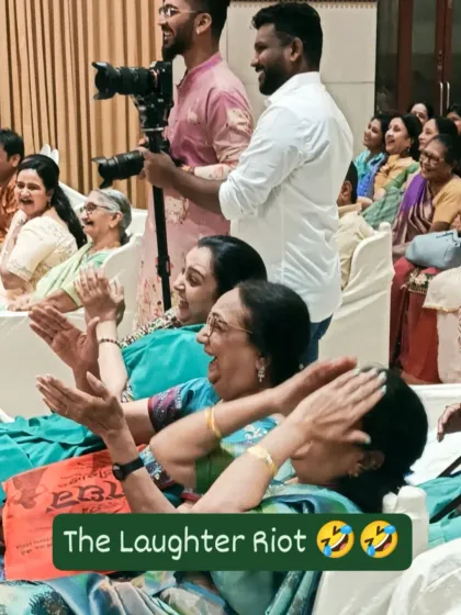 This picture says it all. My goal is to create a space where everyone, from the youngest to the oldest, can let go and share a moment of pure, unadulterated joy. This is the laughter riot I live for.