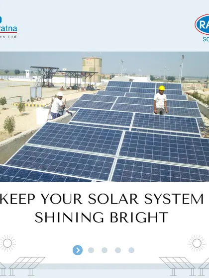 Keeping your solar system shining bright is our mission. This large-scale solar installation benefits from our routine maintenance, which is essential for maximizing efficiency and ensuring a great return on investment.