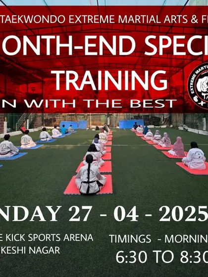 An announcement for a special month-end training session, an example of how we go the extra mile for our students.