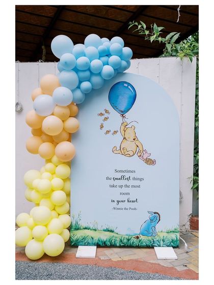 A duplicate of the lovely Winnie the Pooh backdrop, a popular choice for its classic and heartwarming design.
