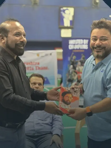 Another token of appreciation for our esteemed chief guest. These moments are important for building lasting relationships with community leaders.