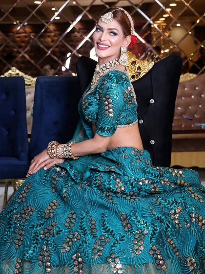 A smiling portrait that shows the joy and confidence that comes with a great makeup look. This was for a makeup seminar I hosted, showcasing a full glam style.