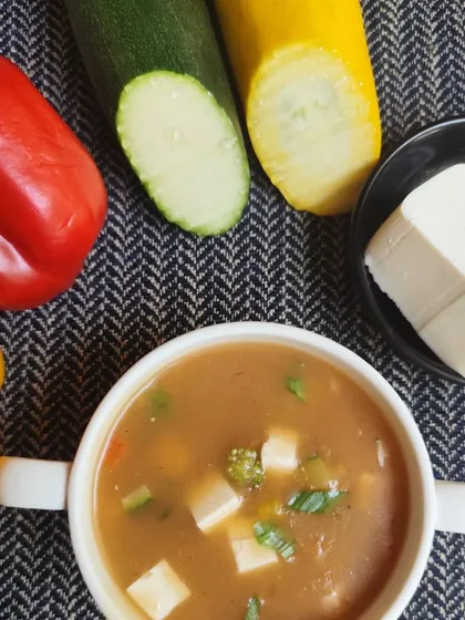 Our soul-warming exotic vegetable and tofu soup is the pick-me-up you need. Packed with nutrients and flavor, it will leave you feeling happy and energized.