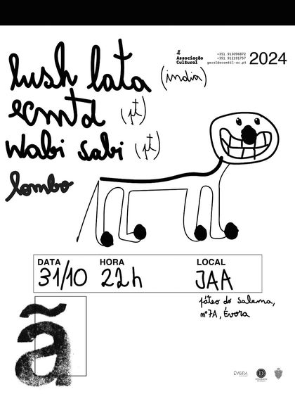 The poster for my show in Évora, Portugal, a city that is a UNESCO World Heritage site. The hand-drawn, quirky art style was perfect for this creatively rich community.