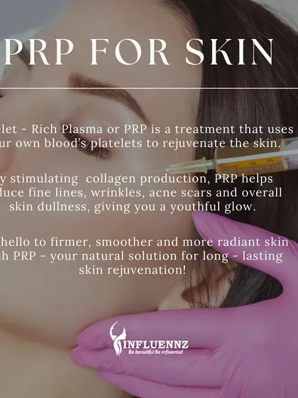PRP, or Platelet-Rich Plasma, is a natural rejuvenation treatment using your own blood's platelets. By stimulating collagen, it helps reduce fine lines, wrinkles, and acne scars for a youthful glow.