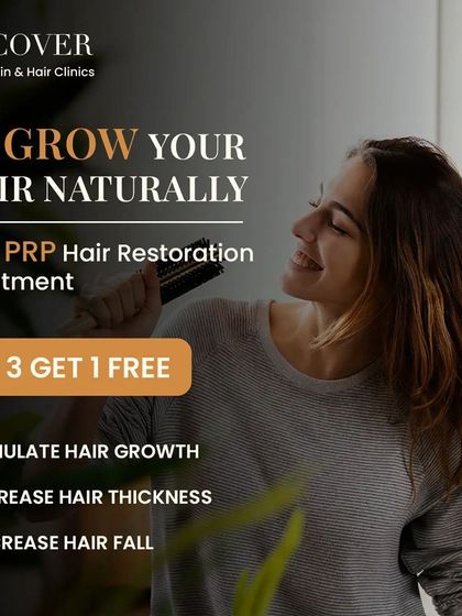 An overview of our PRP Hair Restoration treatment. It's a natural way to stimulate hair growth, increase hair thickness, and decrease hair fall by using platelets from your own blood.