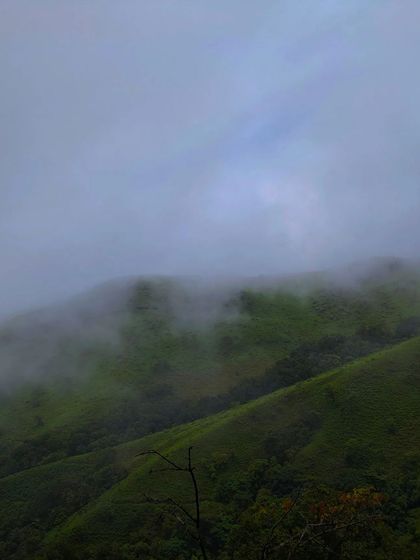 A misty view of the Netravathi valley.