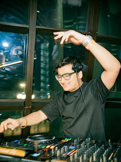 Caught in the moment, doing what I love. My hands are as much a part of the performance as the music.