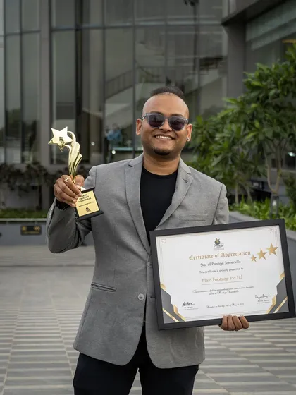 Proud to be recognized for my work in the Bangalore luxury property market. This award from the Prestige Group is a testament to the results my team and I deliver.