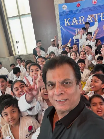 Posing with the students after a successful belt exam. Their progress is a direct reflection of the quality of our instructors.