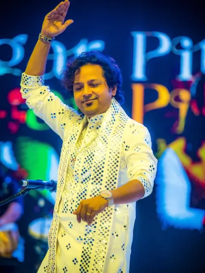 A moment of grace from our lead vocalist at the ITC Royal Bengal, a venue that matches the grandeur of our music.