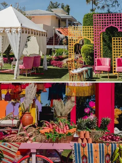More moments from our colorful Haldi and Mehendi events, capturing the joy, laughter, and beautiful details.