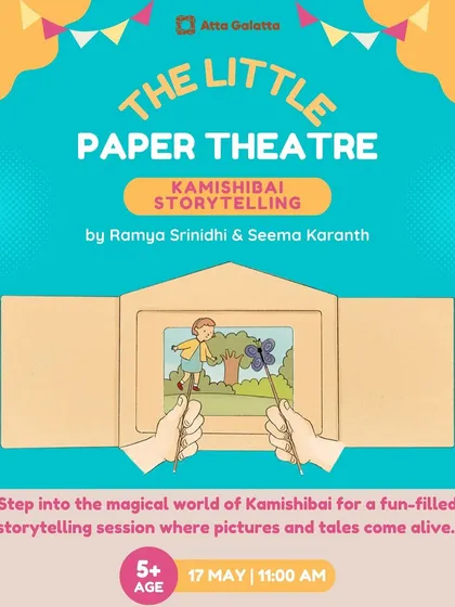 Step into the magical world of Kamishibai, the Japanese art of paper theatre. Ramya Srinidhi and Seema Karanth bring pictures and tales to life in this unique storytelling session for children.