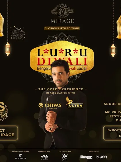 The poster for headliner DJ Akbar Sami. Showcasing our main artists is crucial for attracting the right crowd and setting expectations for a high-quality musical night.