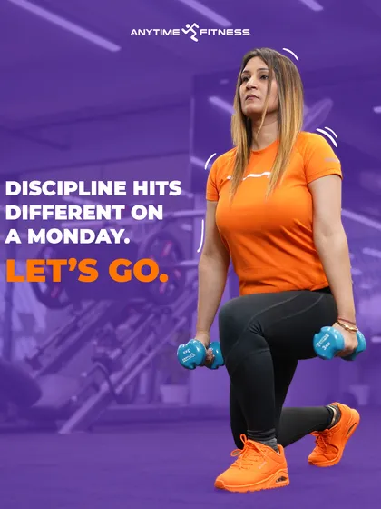 Discipline hits different on a Monday. It's time to start the week strong. Let's go.