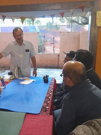 Our mentors setting up for an electrical repair training session. They bring their real world experience and passion for tinkering to every workshop, creating an authentic and inspiring learning environment.