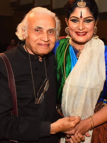 A cherished memory with the late, great dance scholar and critic, Dr. Sunil Kothari. He was a dear friend and a guiding light for so many of us in the Indian classical dance world.