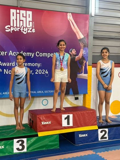 Another podium finish for our dedicated athletes. The joy of achievement is a powerful motivator, and we are proud to guide our students on their competitive journey.