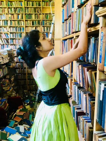 Another view from that day in the library, a place where countless stories and worlds reside.
