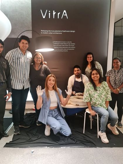 A group photo with the talented team and participants from our Women's Day workshop, hosted in collaboration with VitrA Bathrooms. It was an honor to be part of such a special event.