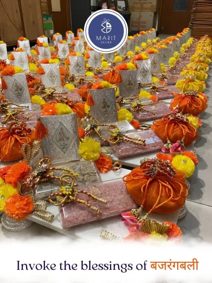 Preparing a large order of my Hanuman Chalisa hampers. It's a blessing to be able to create these sacred gifts that bring peace and devotion to so many homes.