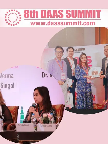 My commitment to dermatology goes beyond my clinic. Here I am speaking as a faculty member at the 8th DAAS Summit, sharing my knowledge with fellow dermatologists. I believe continuous learning and contributing to the medical community is essential to providing the best patient care.