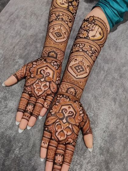 Intricate Bridal Mehndi (Hands & Arms) photo 50
