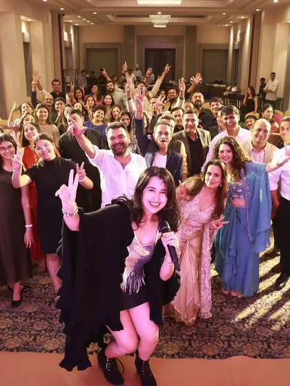 The best part of any gig is connecting with the audience. This was a private party in Bhavnagar where the crowd's energy was just incredible. We don't just perform for you, we party with you.