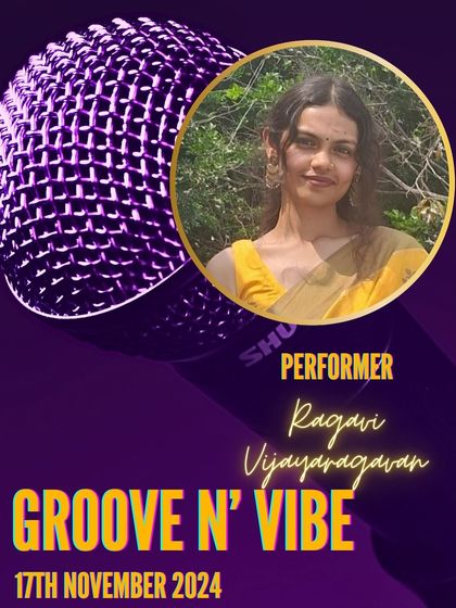 Introducing Ragavi Vijayaragavan, one of the soulful singers who performed at our 'Groove n' Vibe' event, helping us raise funds for a great cause.