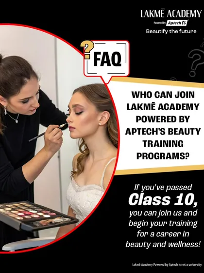 Who can join my beauty training programs? If you've passed Class 10, you can begin your training for a career in beauty and wellness. I don't like to put a barrier to your dreams.