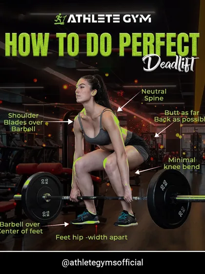 Knowledge is power. This guide shows you the key points for a perfect deadlift, from foot placement to maintaining a neutral spine. We focus on teaching you the right form to maximize gains and prevent injury.