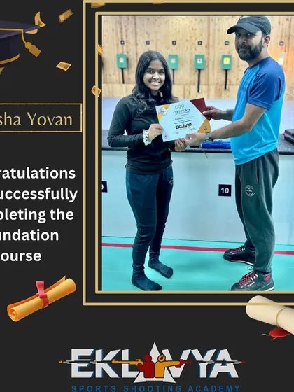 Congratulations to Kenisha Yovan for completing her foundation course. She is now ready to move on to advanced training.