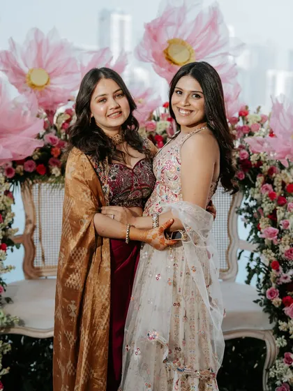 Friends celebrating together. Our decor provides countless opportunities for beautiful group photographs.