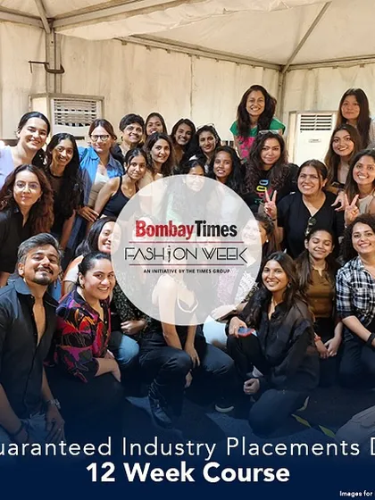 Our 12-week course guarantees 9 days of industry placements, like this one at Bombay Times Fashion Week. We believe in learning by doing.