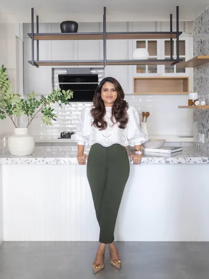 Pictured here in the kitchen of the Noir Blanc House, a space defined by its minimalist aesthetic and attention to detail. I believe that even the most functional areas, like an office pantry or a retail service counter, can be designed with quiet luxury and purpose.