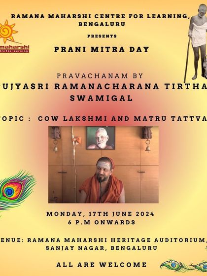 Ramana Maharshi Centre for Learning - Spiritual & Cultural Events National Seminars & Spiritual Discourses photo 5