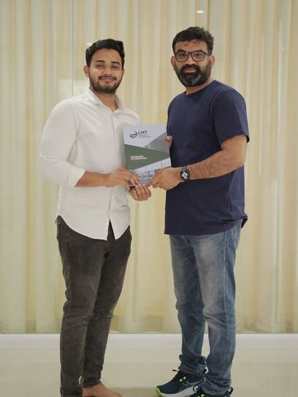 A picture with Ebadu Rahman during his visit. We are thrilled when experts take an interest in our work.