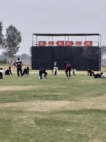 A full view of the cool-down session in progress. We teach our players the importance of discipline in all aspects of their training, including recovery.