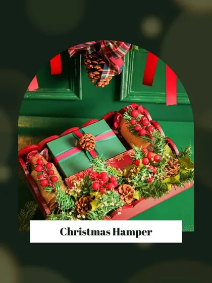 Santa’s not the only one with treats this season. Our Christmas Hamper is a curated box of festive magic, filled with indulgent goodies to make your holiday celebrations extra merry.